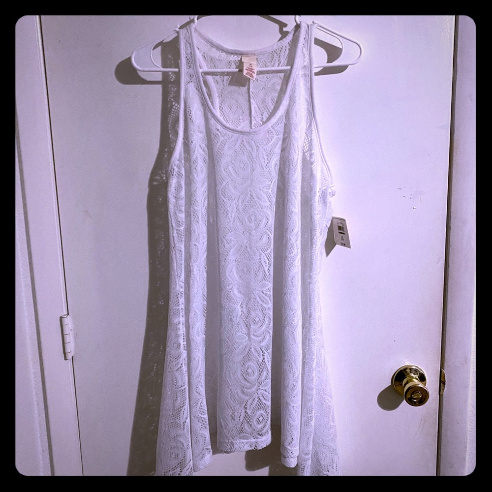 White bathing suits cover up